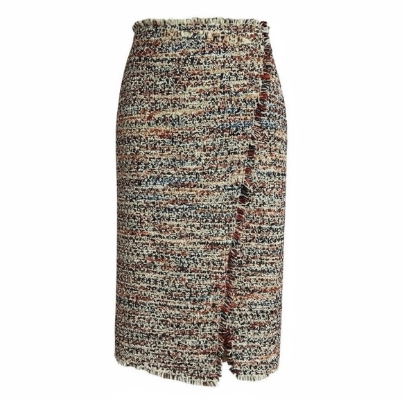 H&M Confetti Tweed Faux Wrap Skirt - Picture 1 of 6